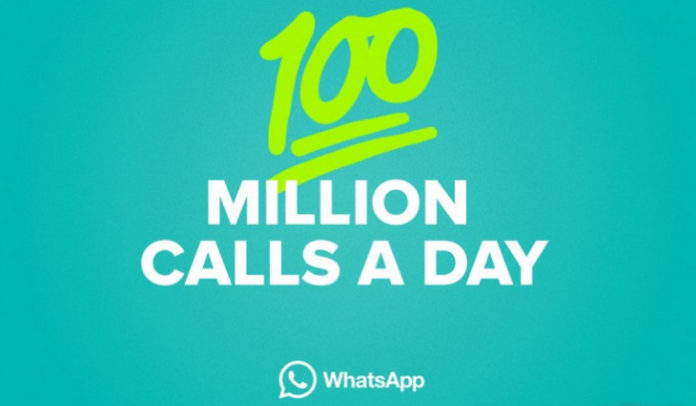 WhatsApp Call 100 juta