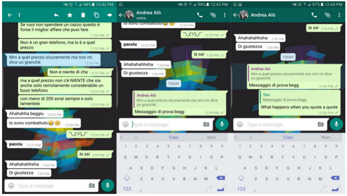 WhatsApp fitur Quick Quates
