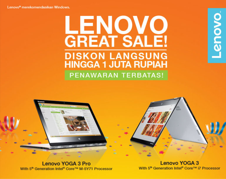 Sambut Idul Fitri, Lenovo Mengadakan Program Great Sale