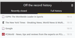 cara membuka history di incognito