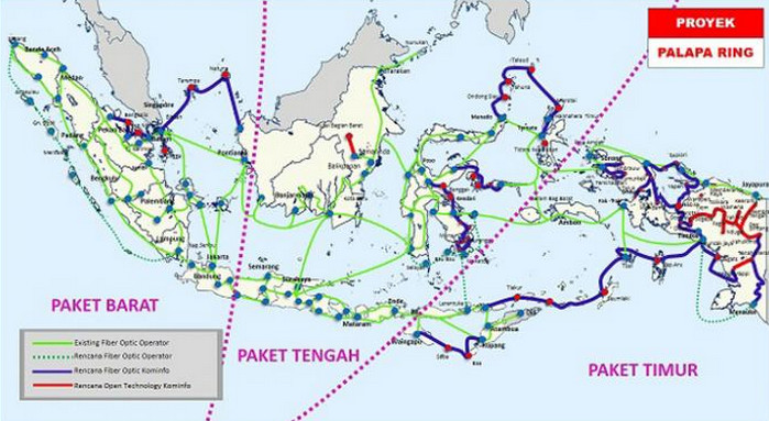 Palapa Ring Buka Akses Internet Cepat di Indonesia Timur