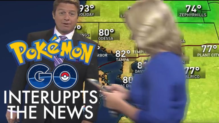 Gara-gara Pokemon, Reporter TV Menyela Siaran Berita