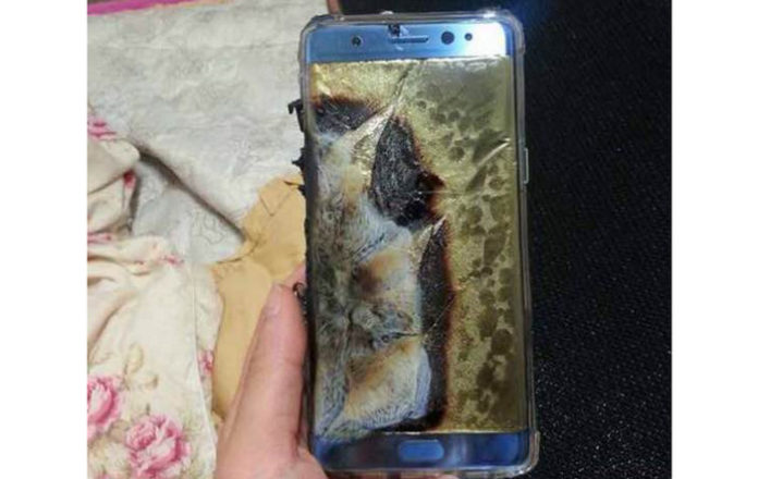 Samsung Galaxy Note 7 meledak
