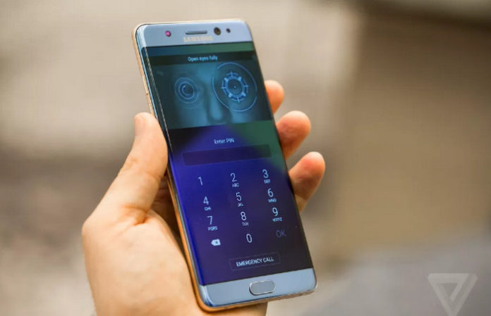Samsung Galaxy Note 7 pic 7 iris scanner