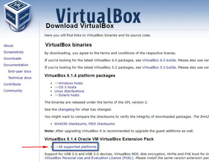 cara download virtualbox
