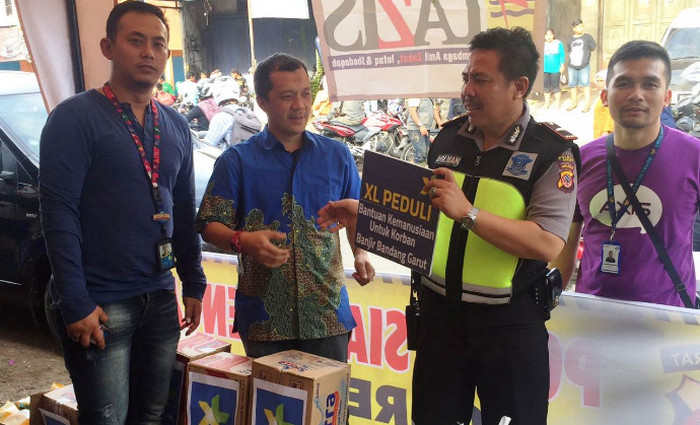 Pasca Banjir di Garut, Jaringan XL dan Telkomsel Tetap Aman