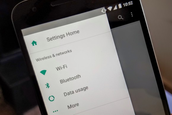 Settings di Android Nougat