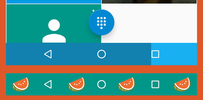 ubah bar navigasi Android