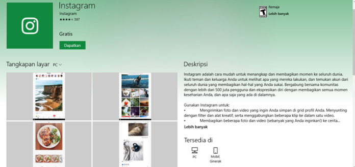 instagram Instagram Hadir untuk PC