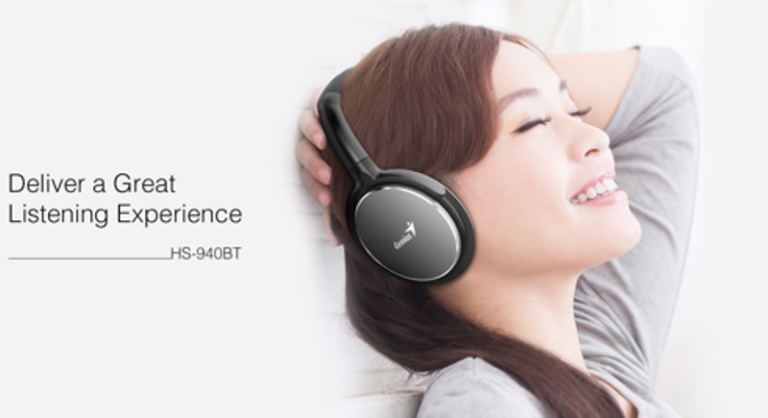 Genius Bluetooth Headphone HS-940BT, Bekerja Hingga Jarak 30 Meter