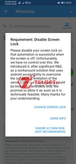 cara jadwal pesan WhatsApp