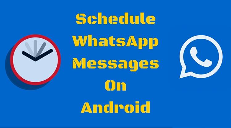 cara jadwal pesan WhatsApp