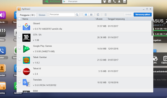  kontrol android dari PC 7