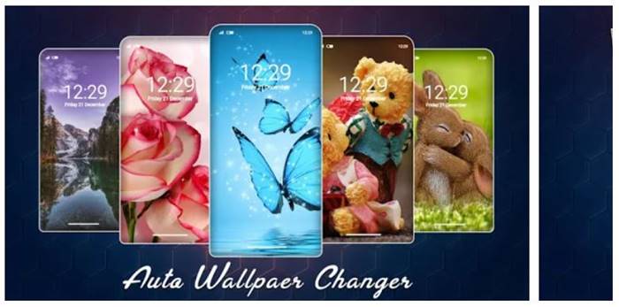 cara membuat wallpaper layar kunci berganti Auto Wallpaper Changer