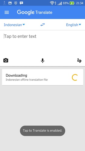 tutorial terjemahan menggunakan HP