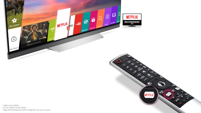 Netflix Hot Key_The Remote of 2017 LG OLED TV