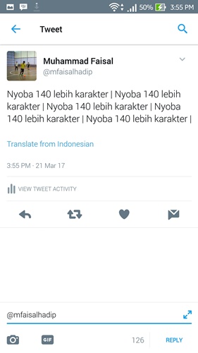 cara membuat tweet panjang lebih dari 140 karakter