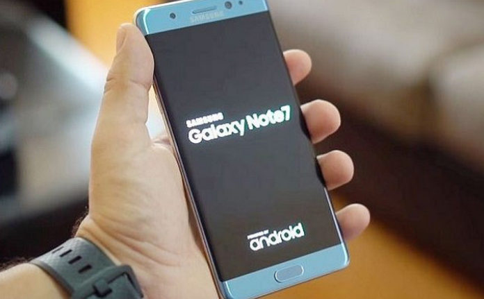 Galaxy Note 7 blue Galaxy Note 7 Versi Daur Ulang