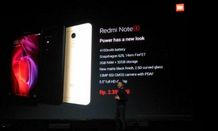 Xiaomi Redmi Note 4 peluncuran spek
