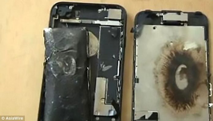 iPhone 7 meledak