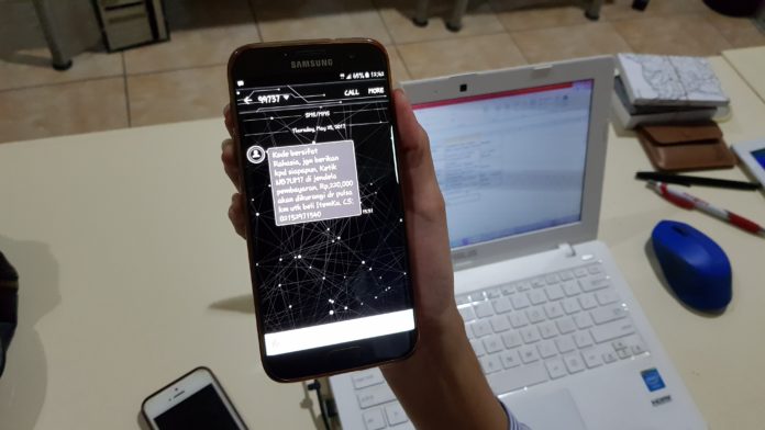 sms penipuan