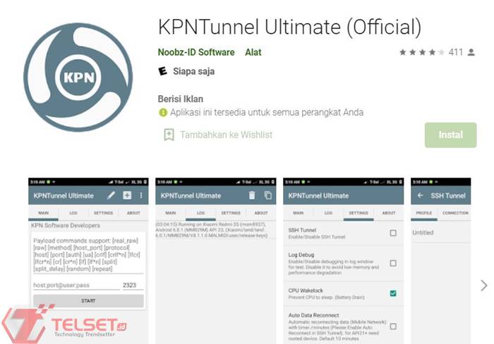 Aplikasi Internet Gratis 