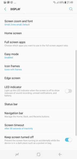 cara mematikan lampu notifikasi samsung