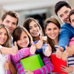 Students with thumbs up