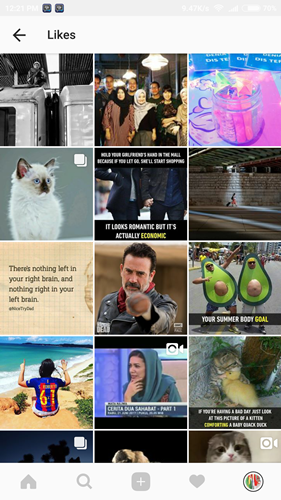 cara melihat postingan yang disukai di instagram