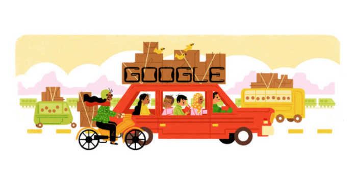 Google Doodle Juga Ikut Mudik Lebaran