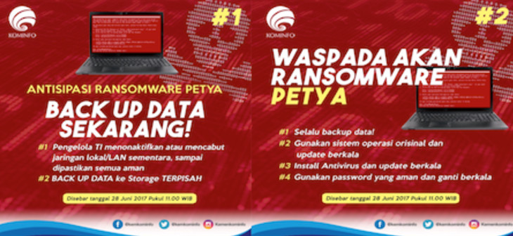 Pemerintah Pantau Pergerakan ‘Petya’ di Indonesia