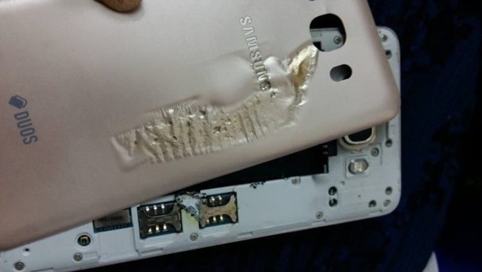 Samsung Galaxy J7 (2016)-3 Samsung Galaxy J7 (2016) meledak