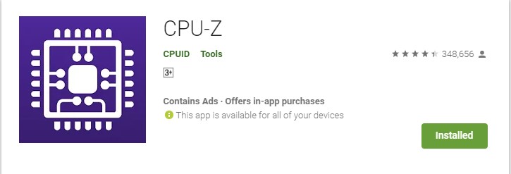 tampilan Droid Hardware Info untuk mengetahui chipset