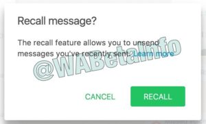 Recall Message