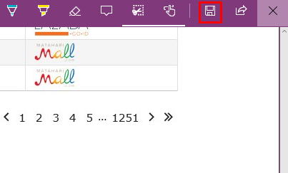 screenshot di komputer