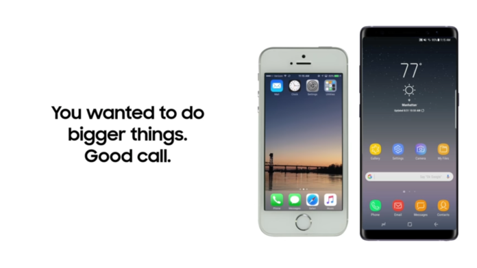 iPhone ke Galaxy Note 8 iPhone ke Galaxy Note 8