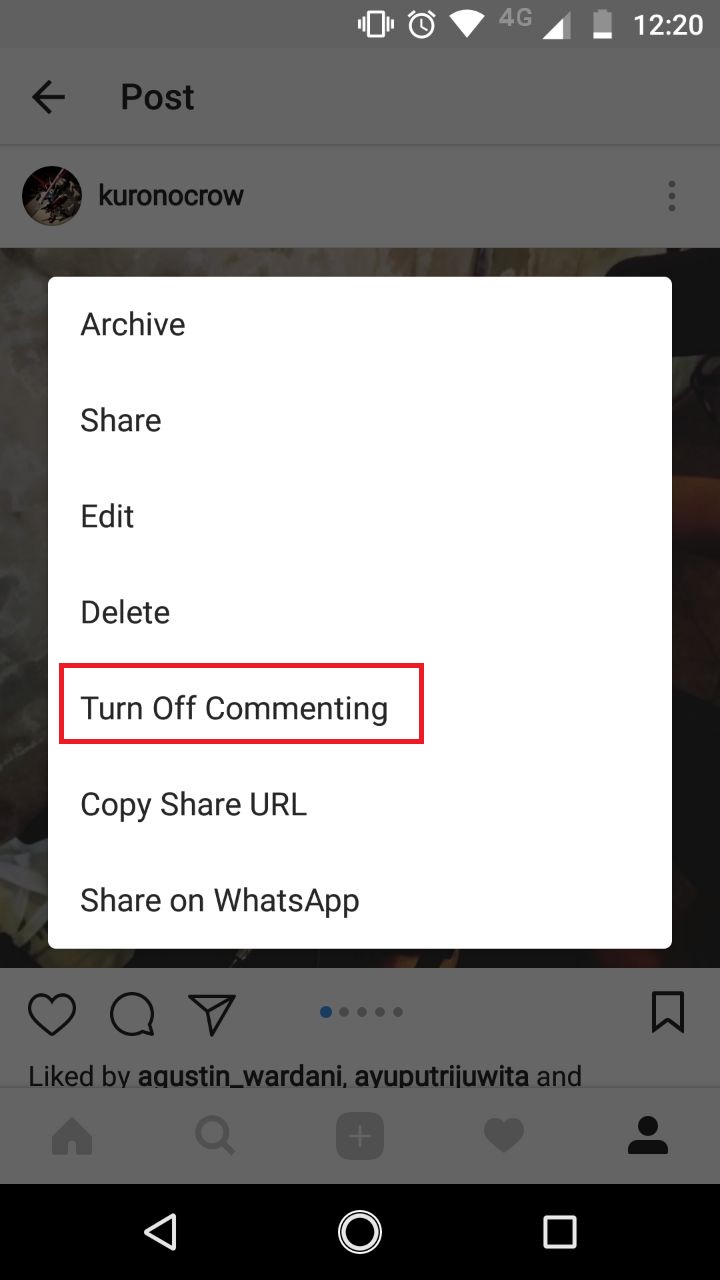 Blok Kolom Komentar Instagram (telset.id | nur chandra)