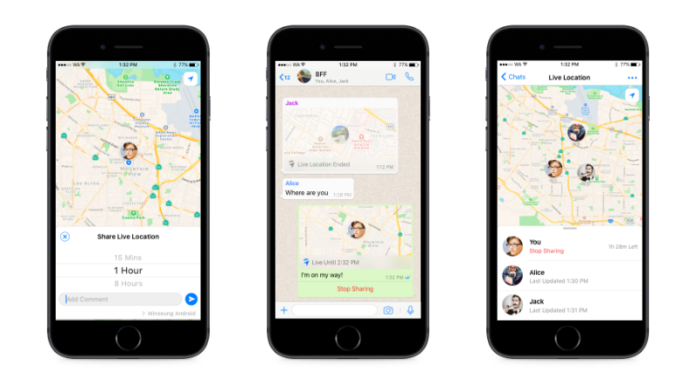 WhatsApp Live Location