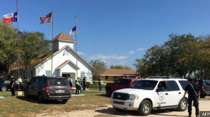 Gereja First Baptist di Sutherland Springs, AS