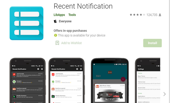 Recent Notification