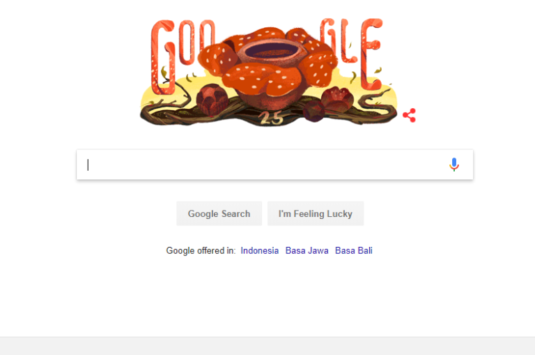 Google Rayakan Ulang Tahun ke-25 Rafflesia Arnoldii