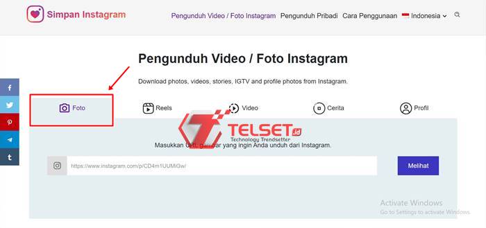 save postingan ig