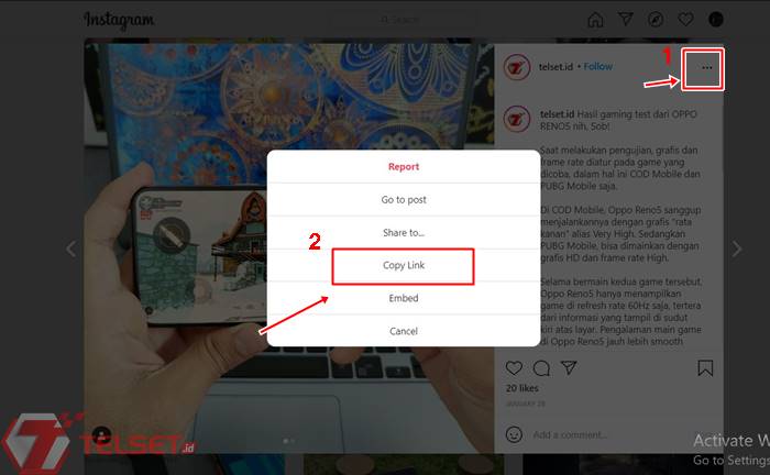 save postingan ig