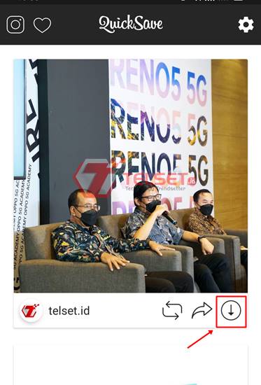 Simpan Post di galeri
