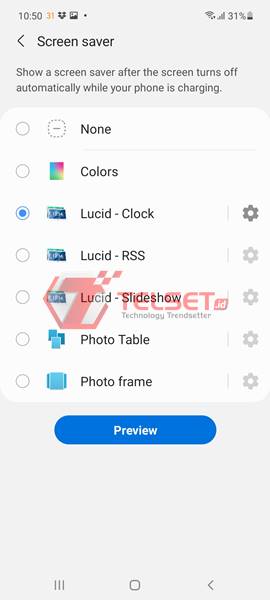 Cara aktifkan screensaver di smartphone Android