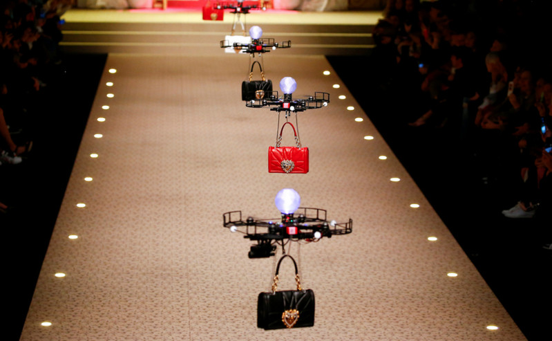 Drone fashion show