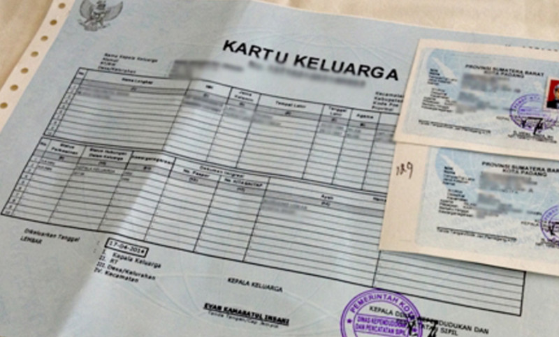 Kartu Keluarga KK