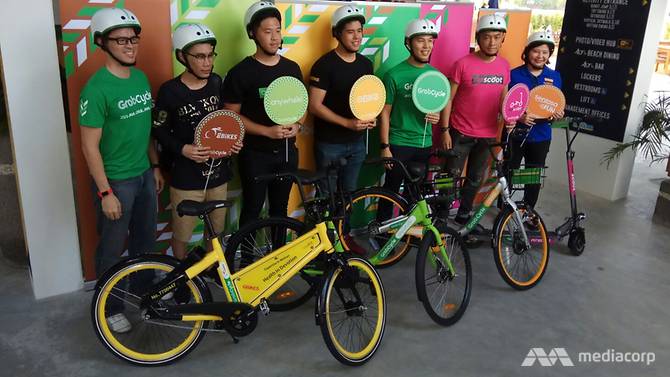 launch-of-grabcycle---collage-of-obike-and-popscoot