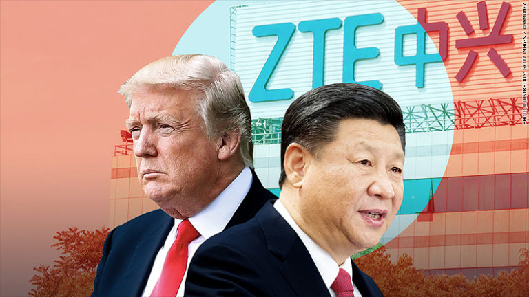 Donald Trump denda ZTE