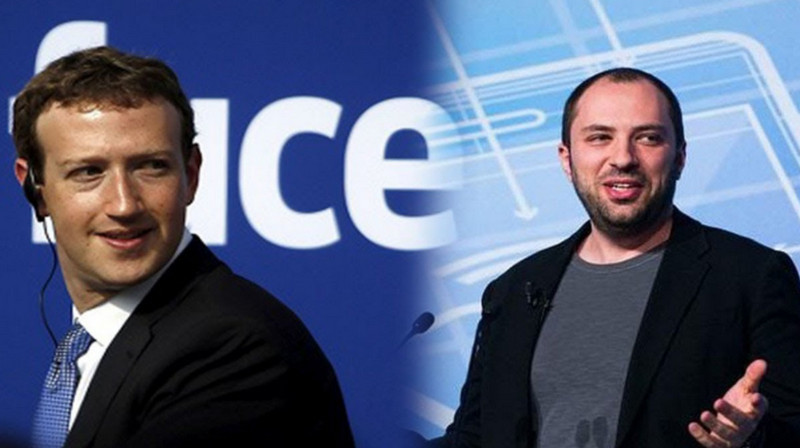 Jan Koum dan Mark Zuckerberg